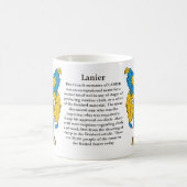 Lanier、起源、意味および頂上 コーヒーマグカップ (中央)