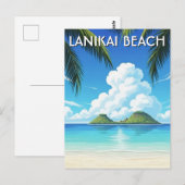 Lanikai Beach Hawaii Travel ポストカード (正面/裏面)