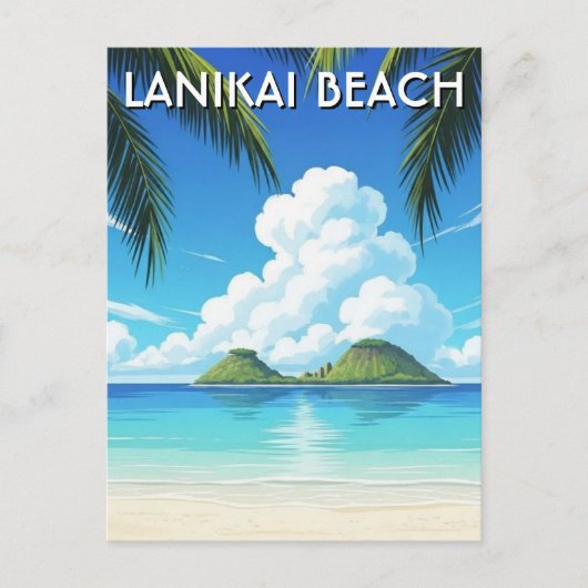 Lanikai Beach Hawaii Travel ポストカード (正面)