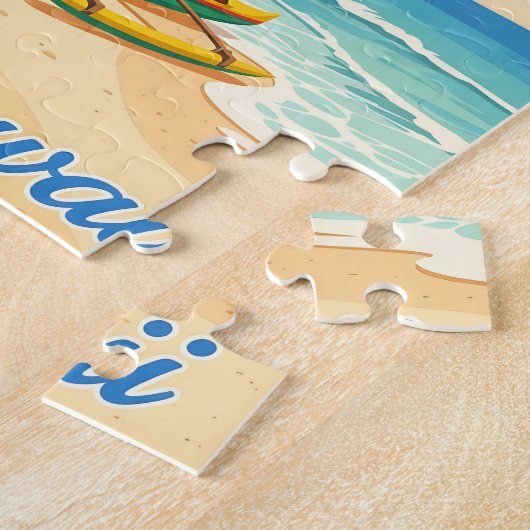 Lanikai Beach, Hawaii – Tropical Canoe ジグソーパズル (側面)