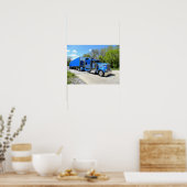 Lanita Blue W900Lカーテンポスター ポスター (キッチン)