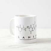 Laniyahペプチド名mug コーヒーマグカップ (正面左)