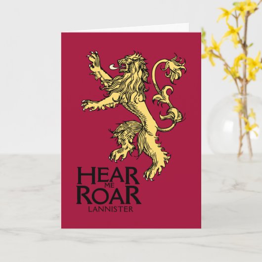 Lannister Sigil - Hear Me Roar カード (黄色い花)