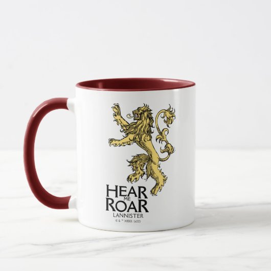 Lannister Sigil - Hear Me Roar マグカップ (左)