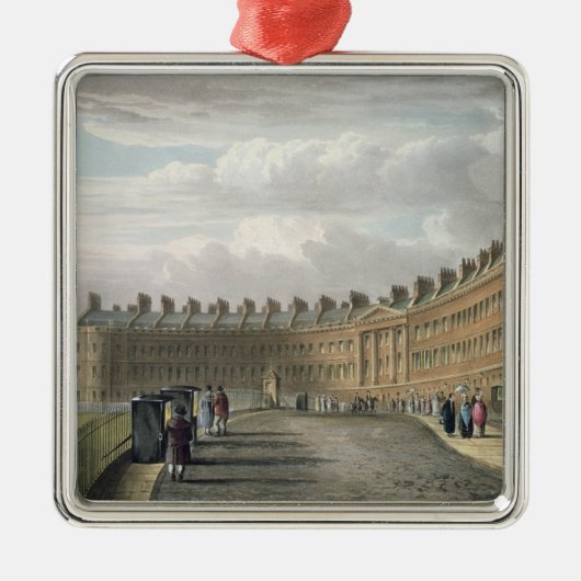 Lansdownの三日月、Bath 1820年 メタルオーナメント (正面)