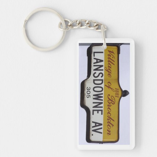 Lansdowneの道、トロント キーホルダー (正面)