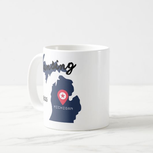 Lansing coffee mug  コーヒーマグカップ (正面左)