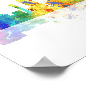 LANSING, MICHIGAN SKYLINE – ポスター (角)