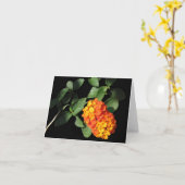 Lantanaのメッセージカード カード (黄色い花)