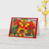 Lantana カード (黄色い花)