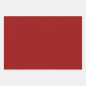 Lantana Floral Red Design ラッピングペーパーシート (正面3)