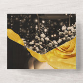 Lantern & 素朴 Yellow Roses結婚ズ+ RSVP オールインワン招待状 (裏面)