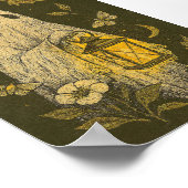 Lantern Ghost Halloween Boho ポスター (角)