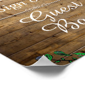 Lantern Lights Sign Our Guest Book Poster ポスター (角)