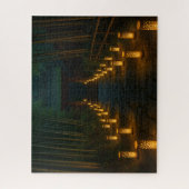 Lantern-Lit Stone Path through Bamboo Grove ジグソーパズル (縦)