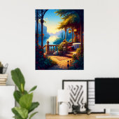 Lanterns at the Luminous Terrace ポスター (ホームオフィス)