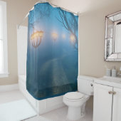 Lanterns in the Fog Shower Curtain シャワーカーテン (インサイチュ)