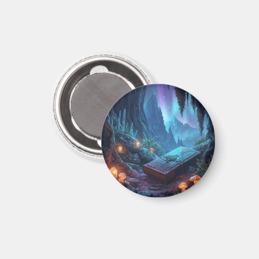 Lanterns, Mushrooms, and a Book マグネット (正面/裏面)