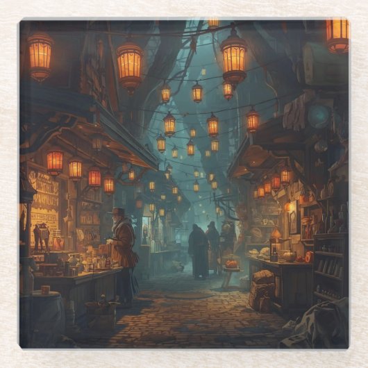 Lanterns of the Forgotten Alley ガラスコースター (正面)