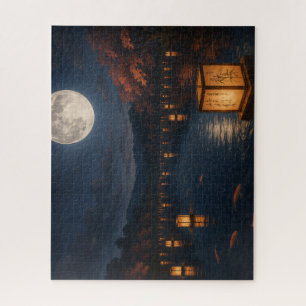 Lanterns on the River Beneath the Full Moon ジグソーパズル