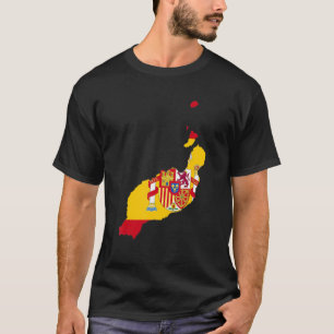 Lanzaroteのスペイン国旗の概要Lanzarote Tシャツ
