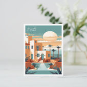 Lanzaroteスペインのヴィンテージ旅行はがき ポストカード (スタンド正面)