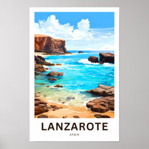 Lanzaroteスペイン旅行印刷 ポスター