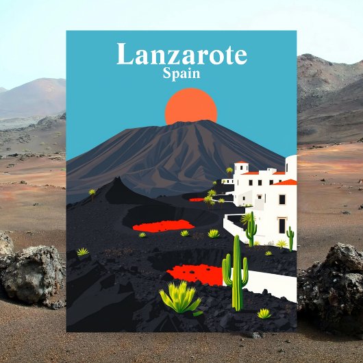 Lanzarote,スペインヴィンテージ旅行 ポストカード