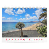 Lanzarote 2026 calendar カレンダー (カバー)