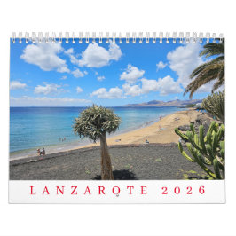 Lanzarote 2026 calendar カレンダー