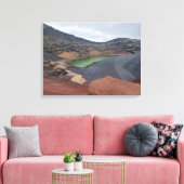 Lanzarote El Golfoビューのキャンバス印刷 キャンバスプリント (インサイチュ (リビング))