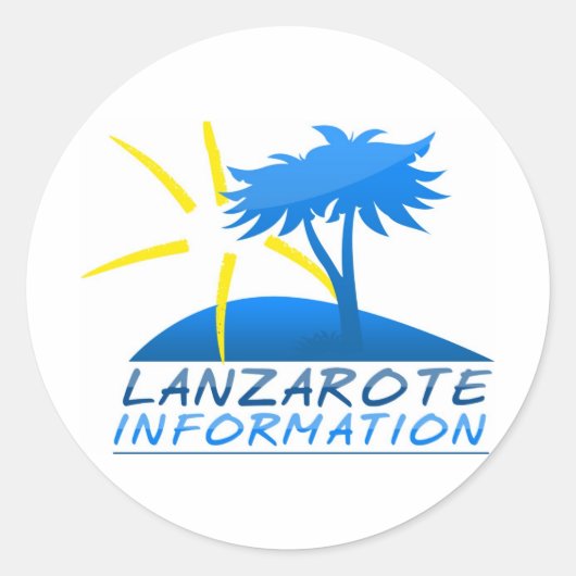 Lanzarote Infoスタンプ ラウンドシール (正面)
