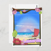 Lanzarote Travelポスター ポストカード (正面/裏面)