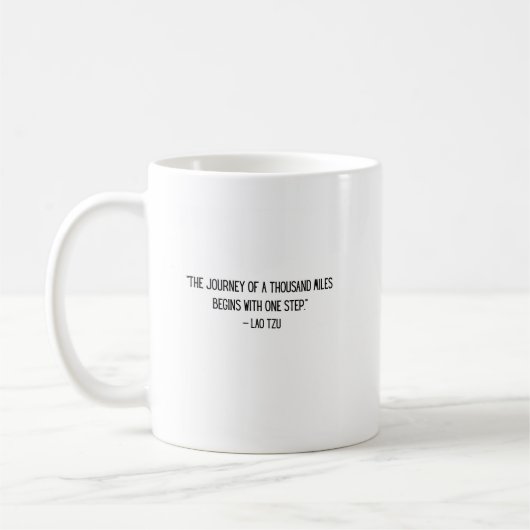 Lao Tzu Motivational Coffee Mug コーヒーマグカップ (左)
