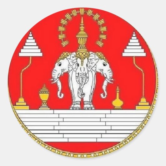 LAO ZELESスタンプ ラウンドシール (正面)