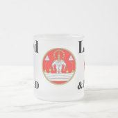 LAO'd及び誇りを持ったな曇らされたマグ フロストグラスマグカップ (中央)