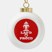LAO'D及び誇りを持った セラミックボールオーナメント (正面)