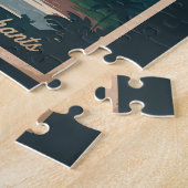 Laos Pha That Luang Illustration Travel Art ジグソーパズル (側面)