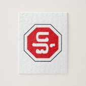 Laos Traffic STOP Sign ⚠ YOOT in Laotian Language ジグソーパズル (縦)