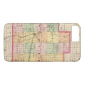 Lapeer郡、ミシガン州の地図 Case-Mate iPhoneケース (裏面(横))
