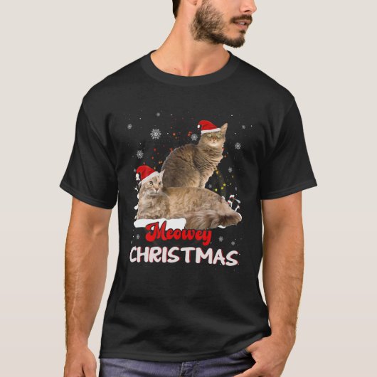 Laperm Cat Owner Christmas Xmas Cat Lover Tシャツ (正面)
