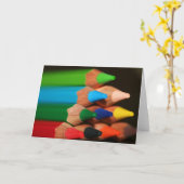 Lapices de Colores V カード (黄色い花)