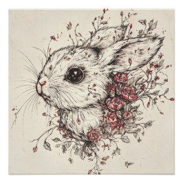 Lapin Féérique en Fleurs ポスター