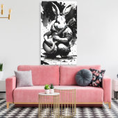 lapin guitare キャンバスプリント (インサイチュ (リビング))