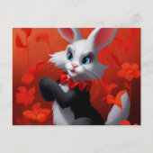 Lapin Noir Et Blanc ポストカード (正面)