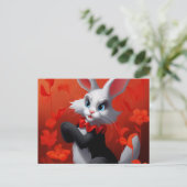 Lapin Noir Et Blanc ポストカード (スタンド正面)