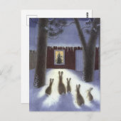 Lapins de Noël ポストカード (正面/裏面)