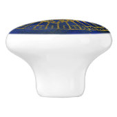 Lapisのフリーメーソンのコンパスのすべての見る神秘的な目 セラミックノブ (側面)