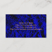 Lapisの青および金ゴールドの両側をカスタマイズ 名刺 (裏面)