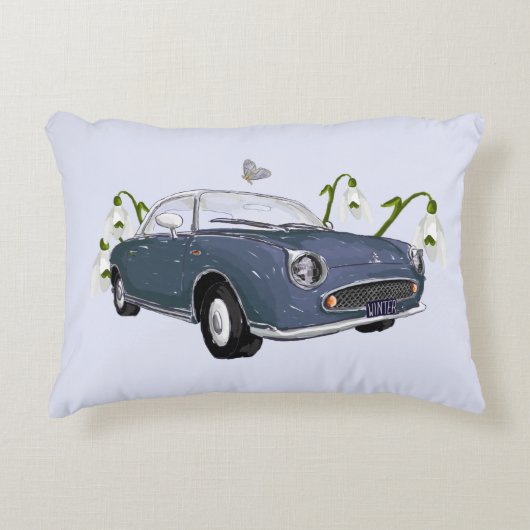 Lapis Grey Figaro accent pillow アクセントクッション (正面)